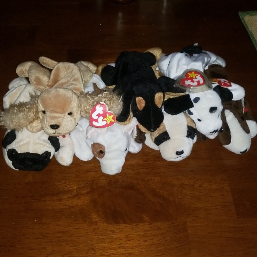 Puppy Dog Ty Beanie Baby Lot. Stuffed animal